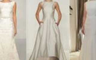 ТОП-6 моделей свадебных платьев: с вырезом лодочкой, глубоким декольте, воротником стойка, v-образным вырезом, на одно плечо, закрытой шеей