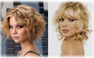 Прически на волнистые волосы средней длины без укладки