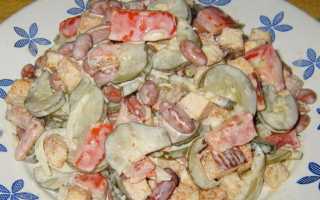 Салаты с Кириешками. Рецепты с фото простые с колбасой, фасолью на скорую руку, День рождения